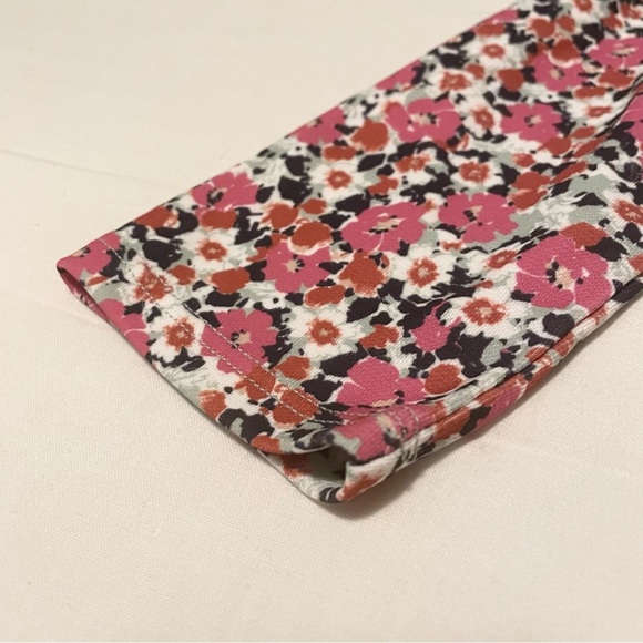 Zara Floral Long Sleeve Dress with Cut Outs Size Large - Picture 7 of 16